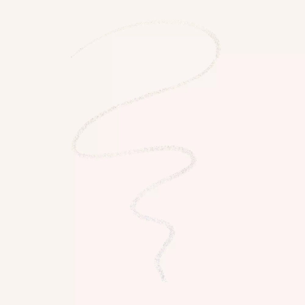 Trait blanc, probablement d'un crayon gel pour les yeux. Sur fond clair.