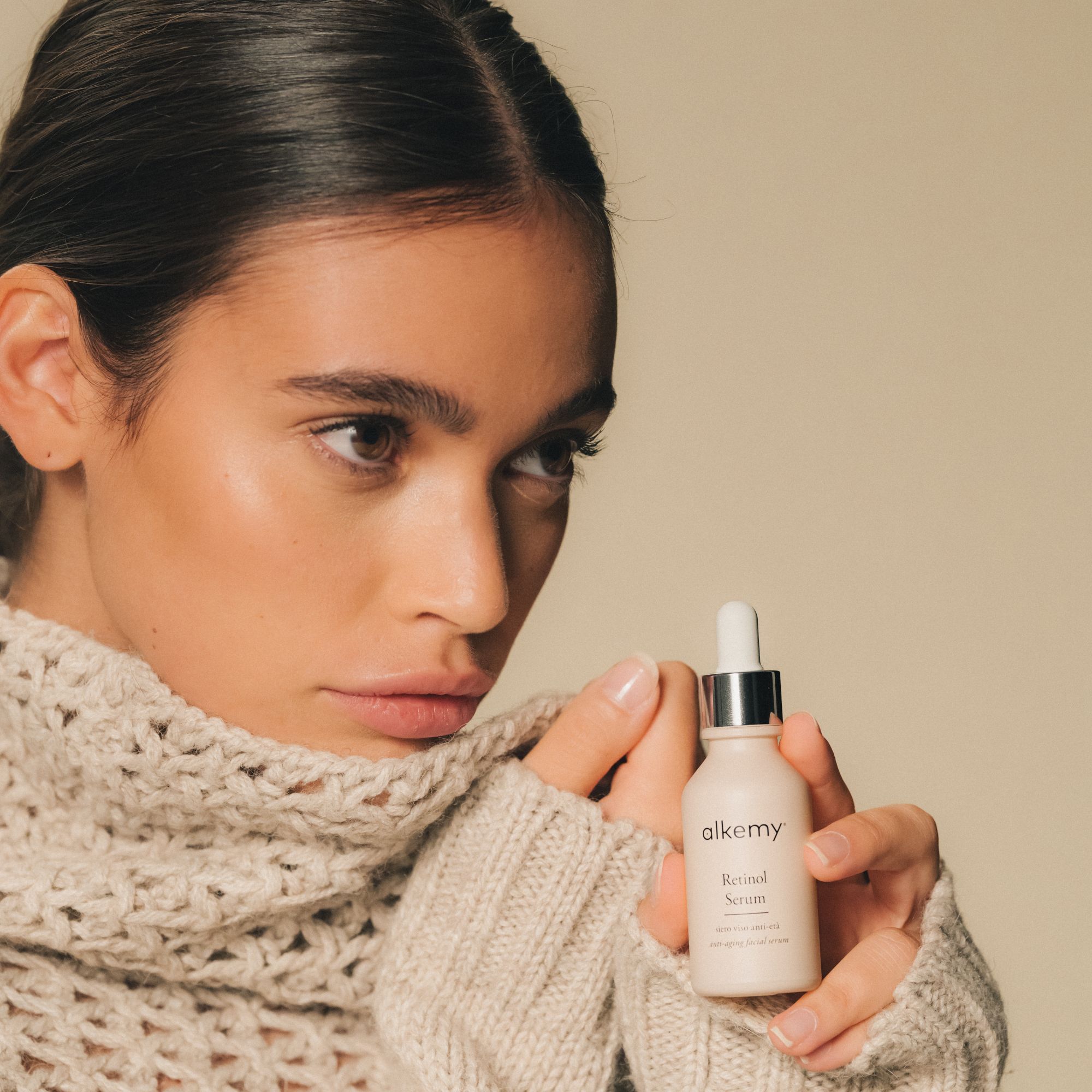 Alkemy Sérum Visage au Rétinol 2 %, Soin Anti-Âge Nuit pour Rides
