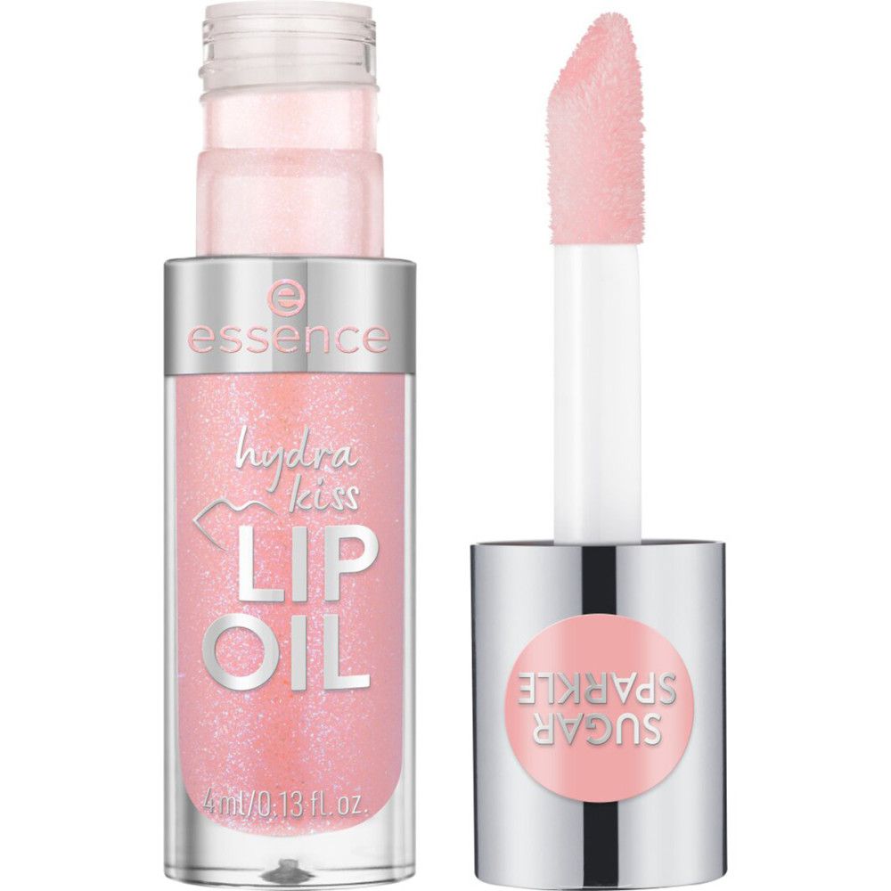 Lipolie met applicator. Roze vloeistof in transparante fles. Dop met tekst. Applicator met roze punt.