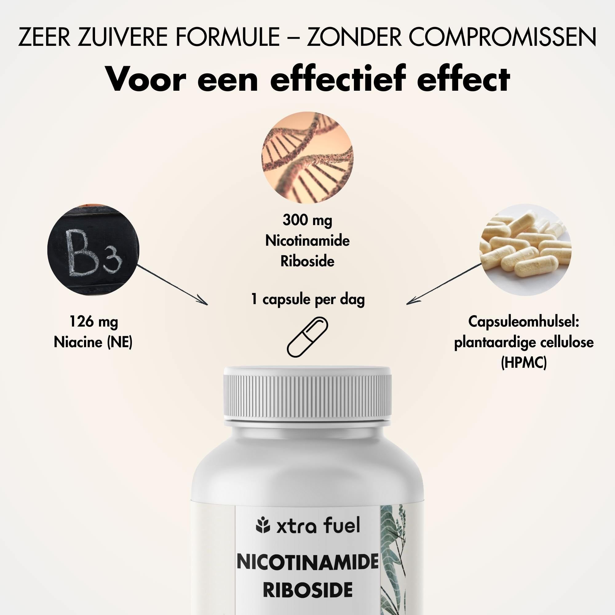 XTRA FUEL NAD+ precursor - nicotinamide riboside voor energie en vitaliteit*