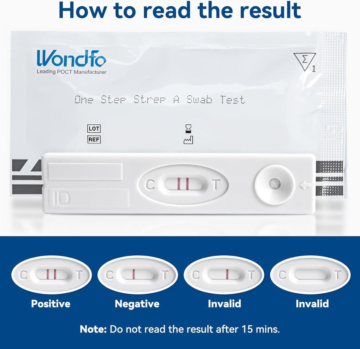 Wondfo One Step Test Rapide Streptocoque A