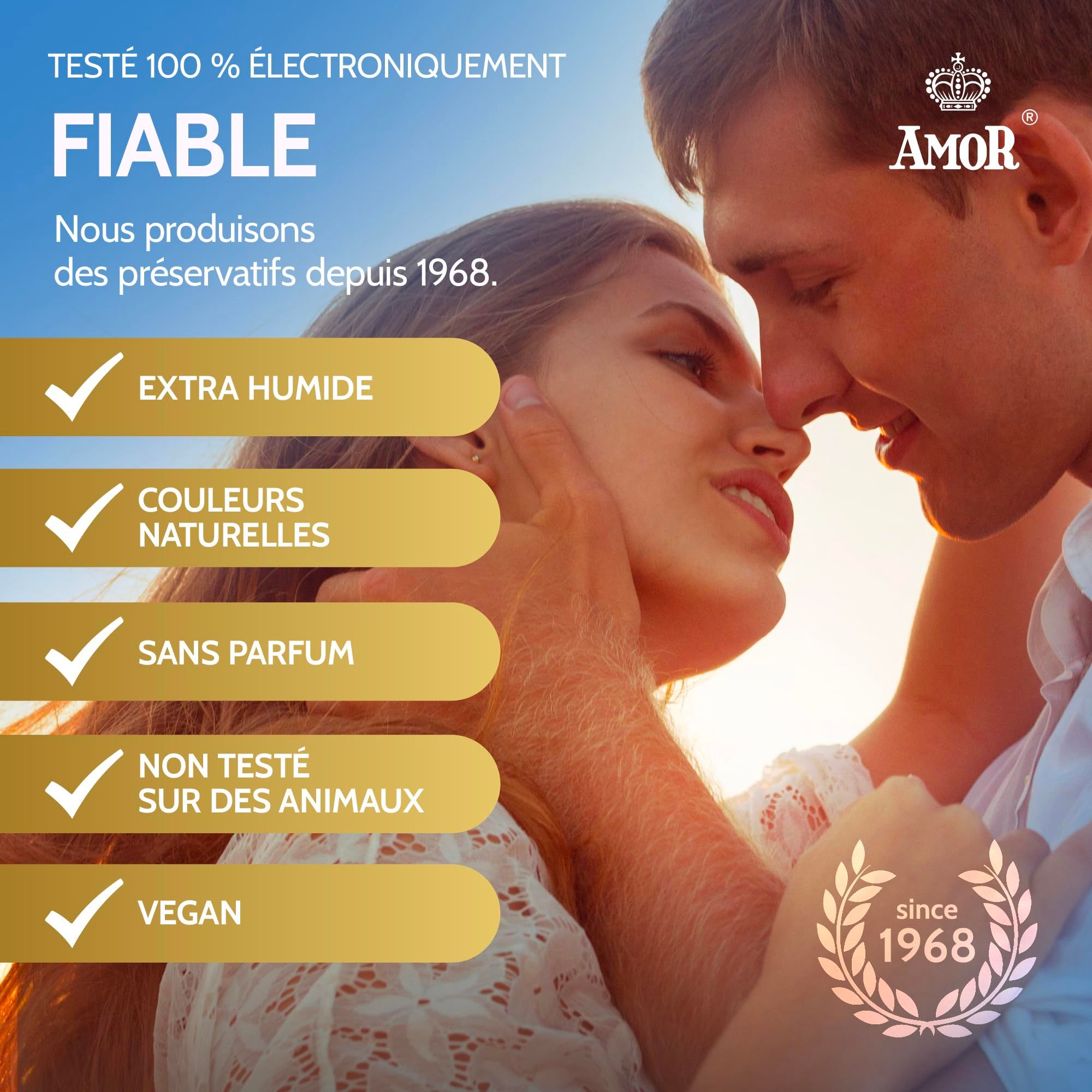 AMOR Super Thin Préservatifs 53mm