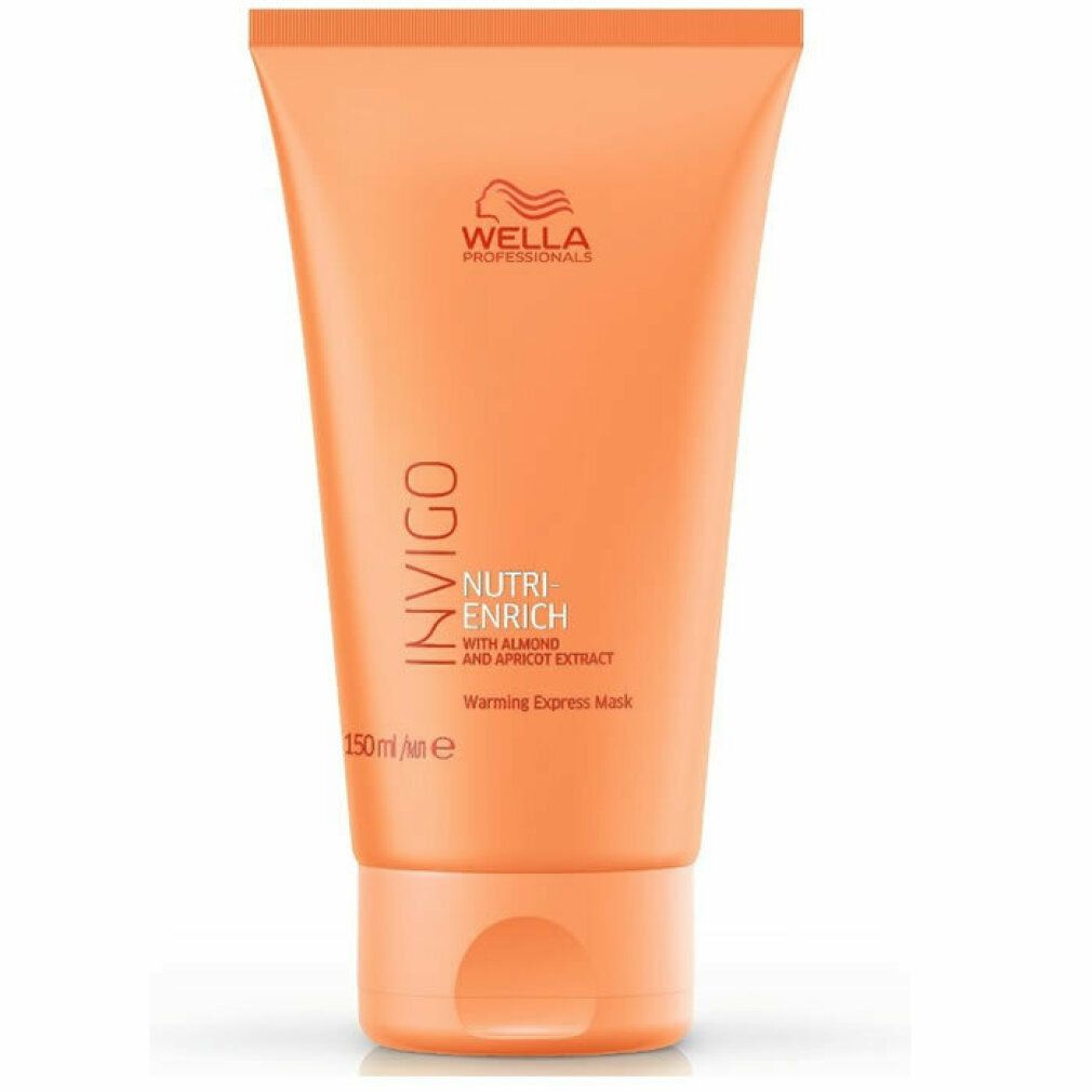 Oranje tube Wella Invigo Nutri Enrich Mask. Productinformatie. 150ml.