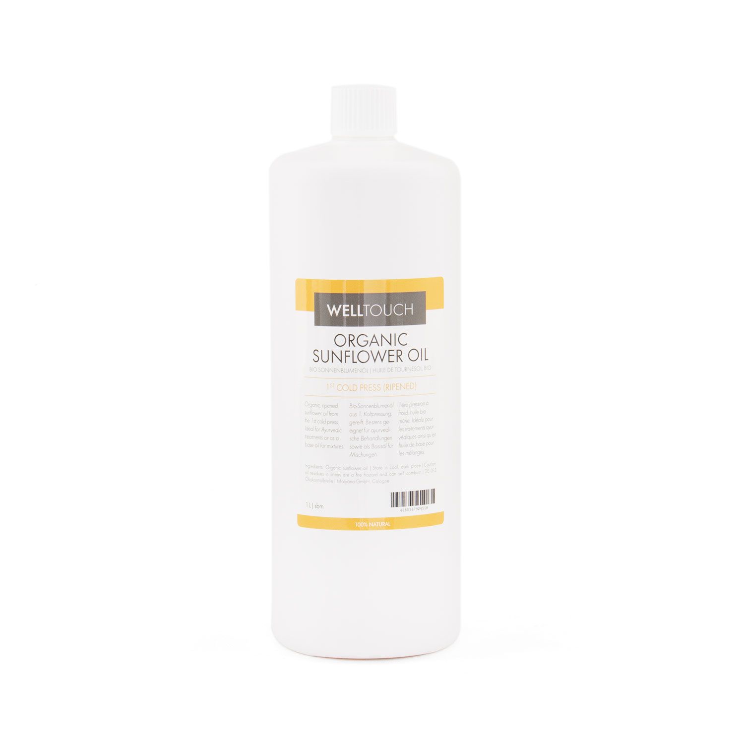 Welltouch Zonnebloemolie, biologisch