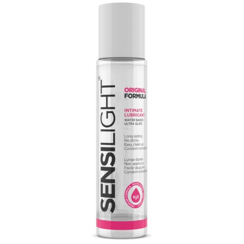 Lubrifiant Sensilight à base d'eau, formule originale, flacon de 100ml.