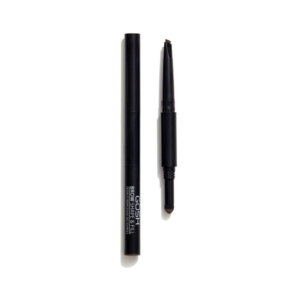 Gomme Gosh Brow Shape & Fill et étui, Brun Foncé.