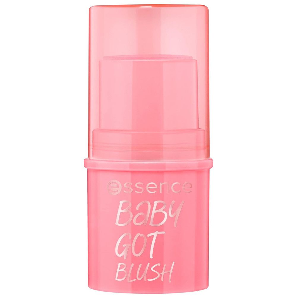 Essence Baby Got Blush. Roze stick met gesloten dop. Productnaam en merk zichtbaar.