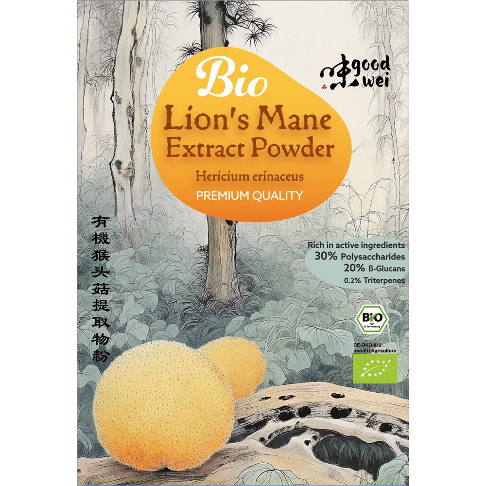Good wei Poudre d'extrait de Hericium Erinaceus biologique