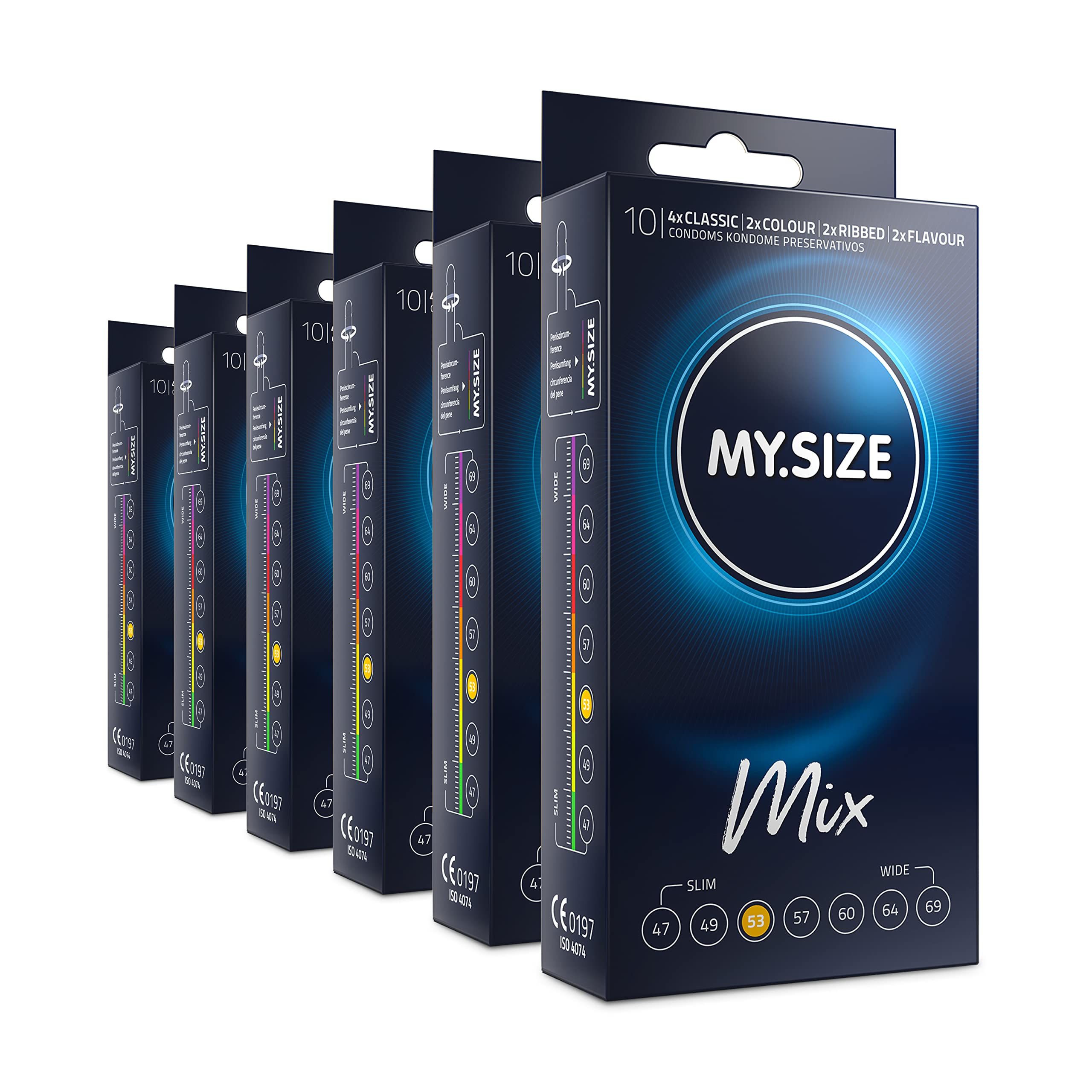 MY.SIZE Mix Préservatif Set Taille 3 53mm