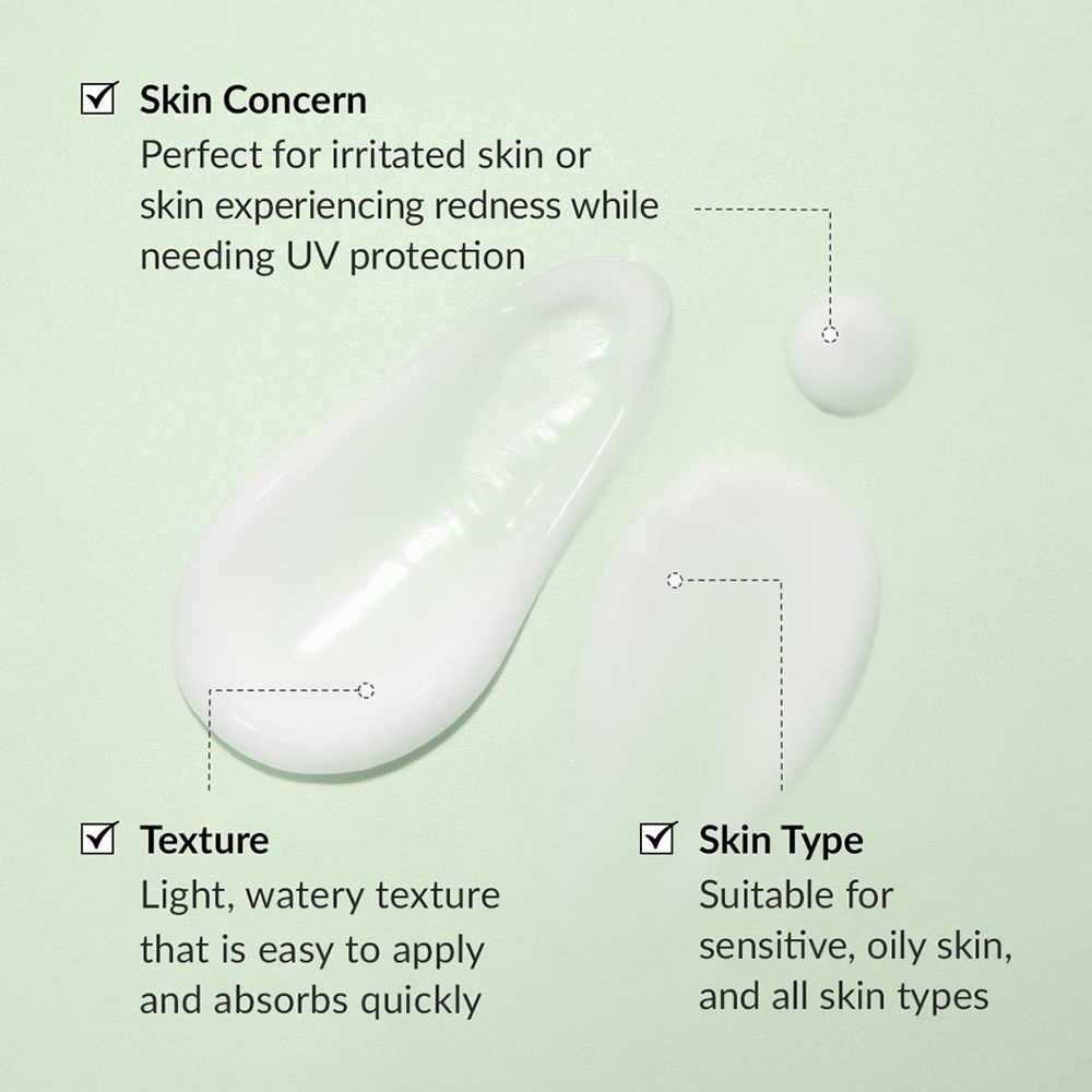 Échantillons de texture de la protection solaire Dr. Althea : texture légère et aqueuse, adaptée aux peaux sensibles.