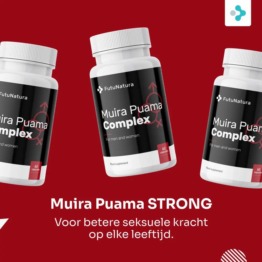 Fles FutuNatura Muira Puama Complex, 60 capsules. Top prijs.