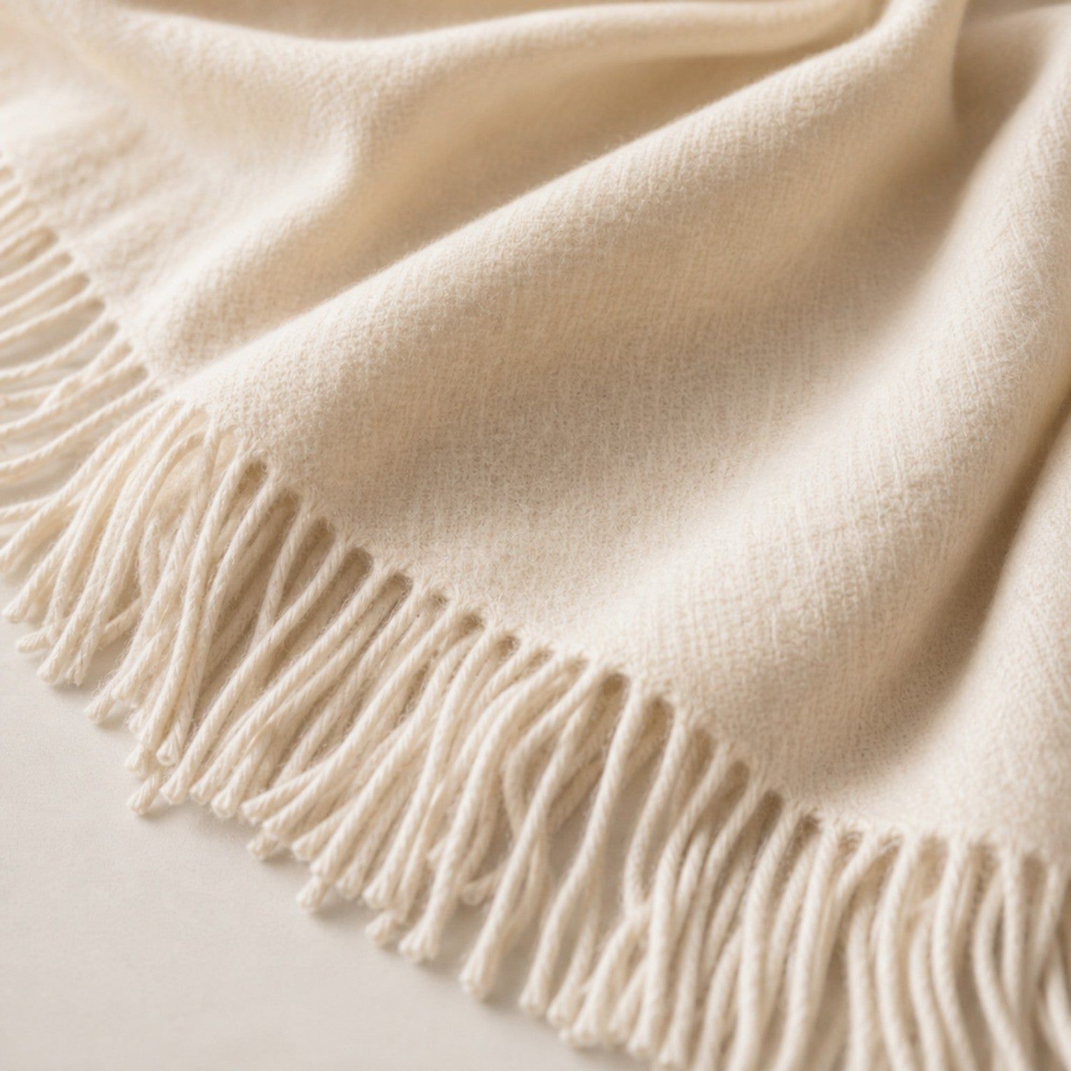 Werpdeken 130x170 cm Cotton Blend Ivoor | Lichtgewicht Deken 250 g/m² voor Bank en Bed