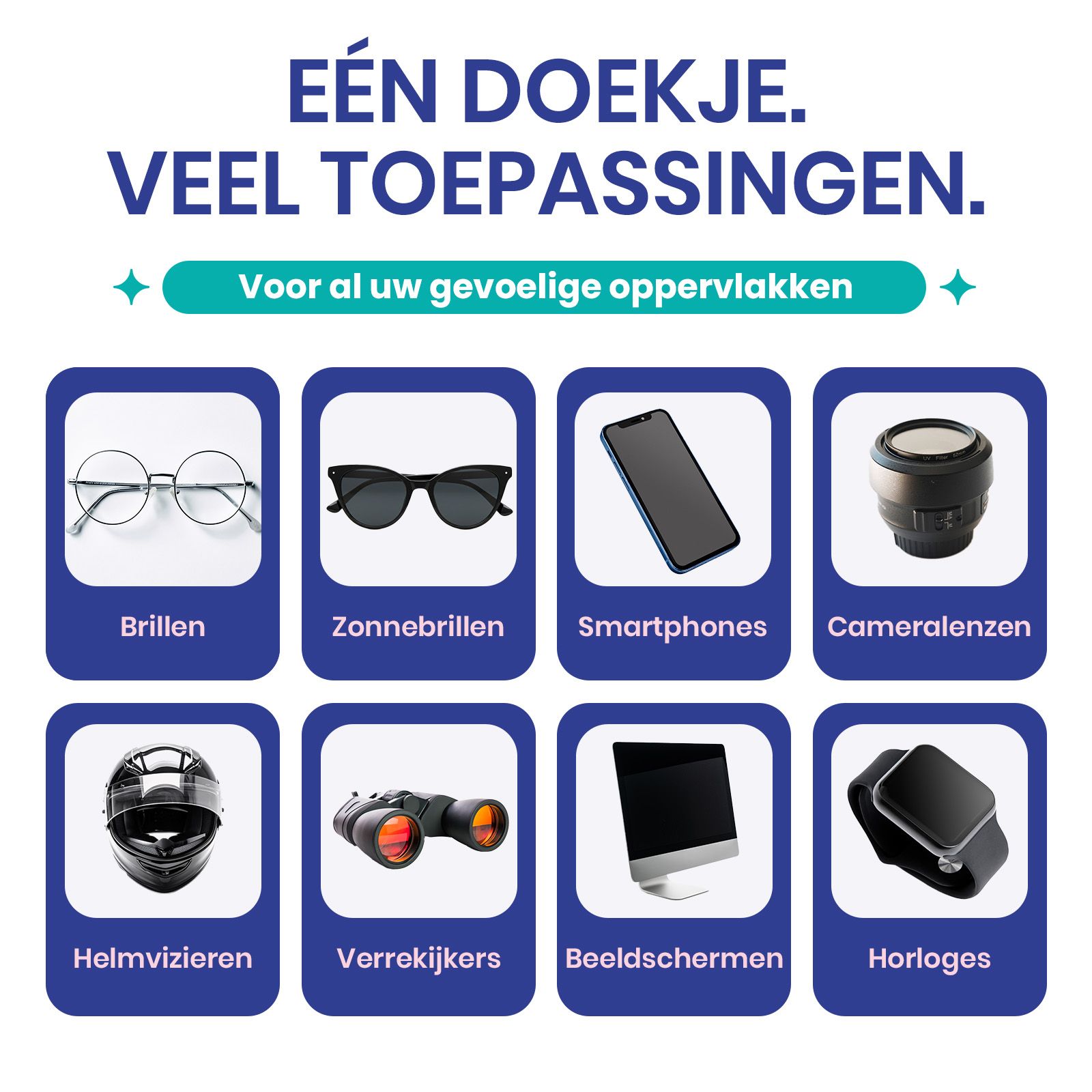 mfa® Anti-condens Reinigingsdoekjes voor Brillen