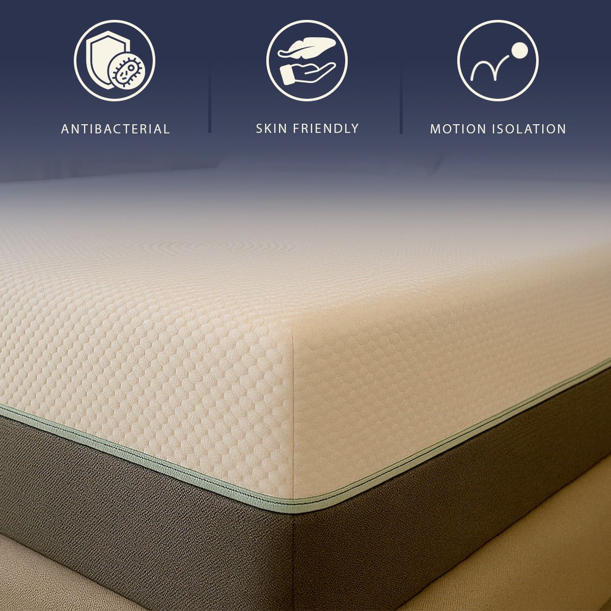 The White Stone Matras 160x190 Pocketveren en Memory Foam Hoog 25 cm