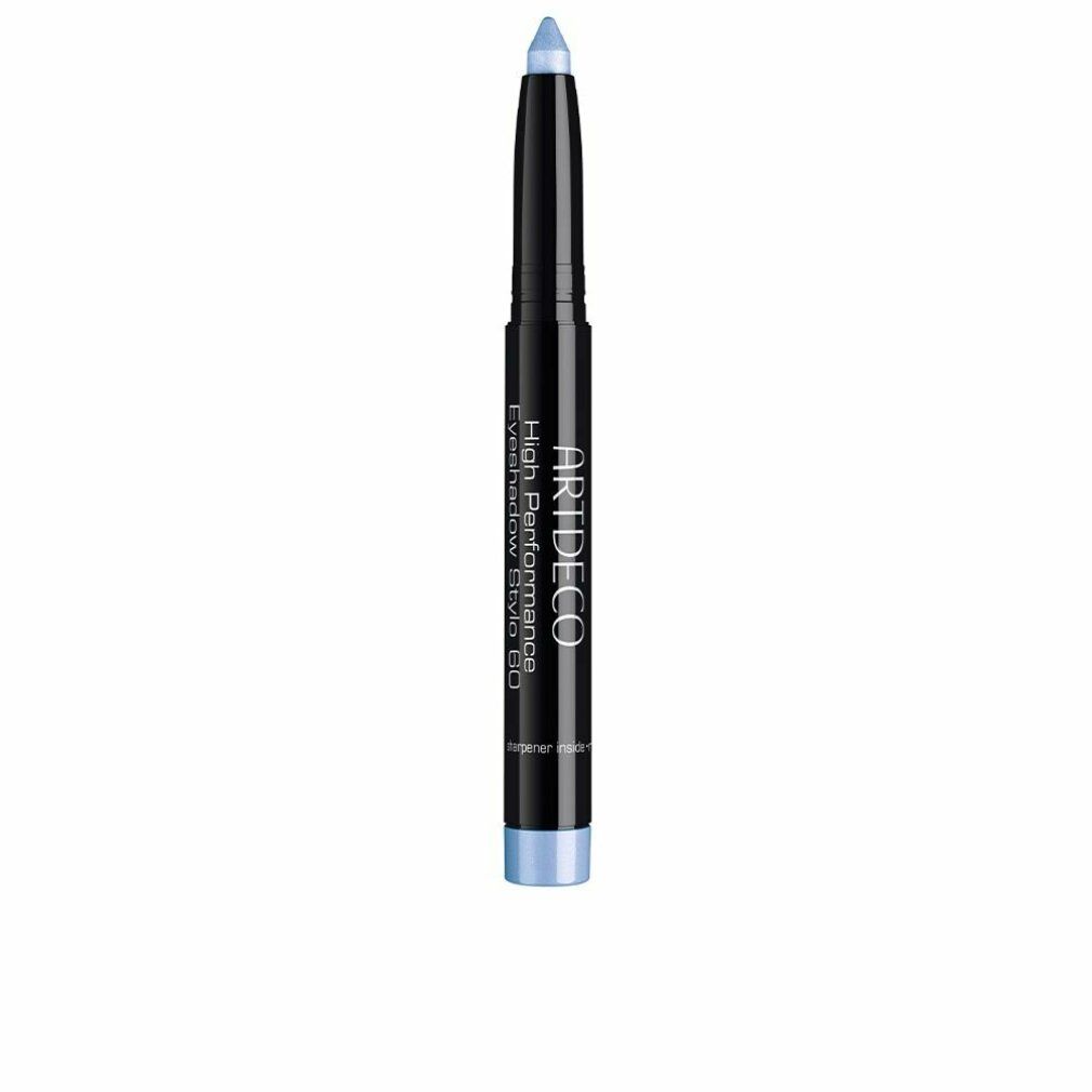 Artdeco High Performance Eyeshadow Stylo 60 Sea Spray. Stylo noir avec capuchon vissé et applicateur bleu clair.