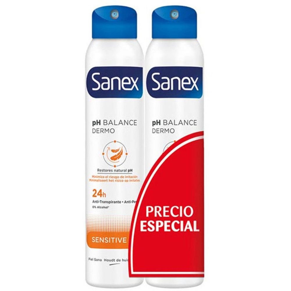 Sanex - Déodorant Spray Duo Dermo Sensitive 2 x 200ml