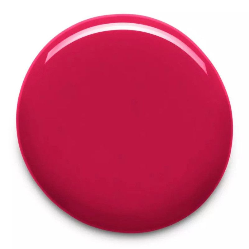 Een druppel felroze nagellak.