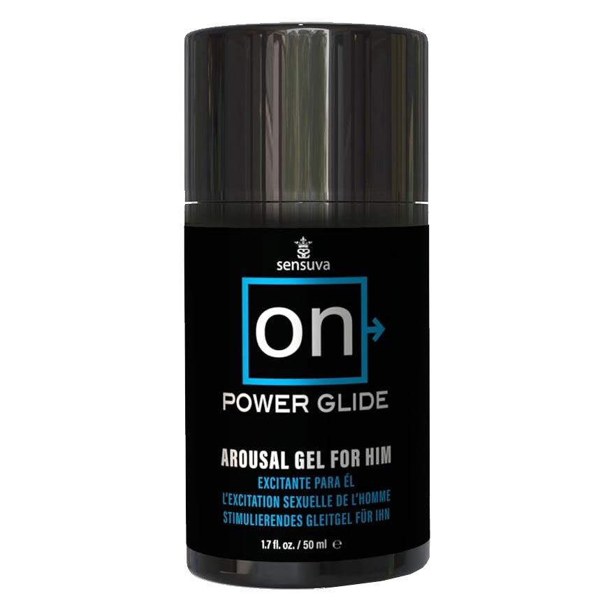 Sensuva On Power Glide Gel de plaisir pour homme, flacon de 50 ml.