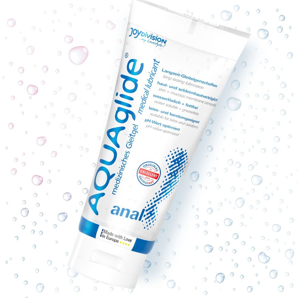 Tube de gel lubrifiant AQUA GLIDE Anal, 100ml