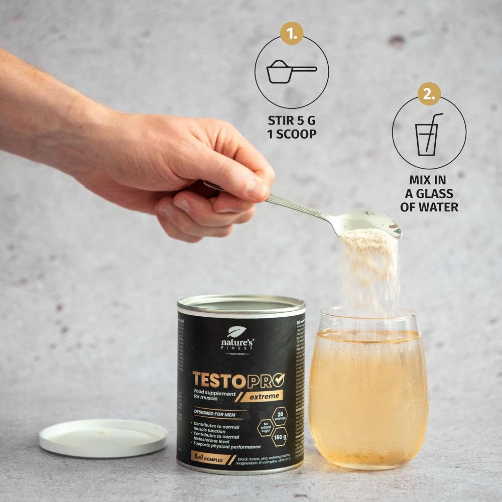 Nature's Finest TestoPRO Extreme - 6-in-1 spier- & testosteronboost