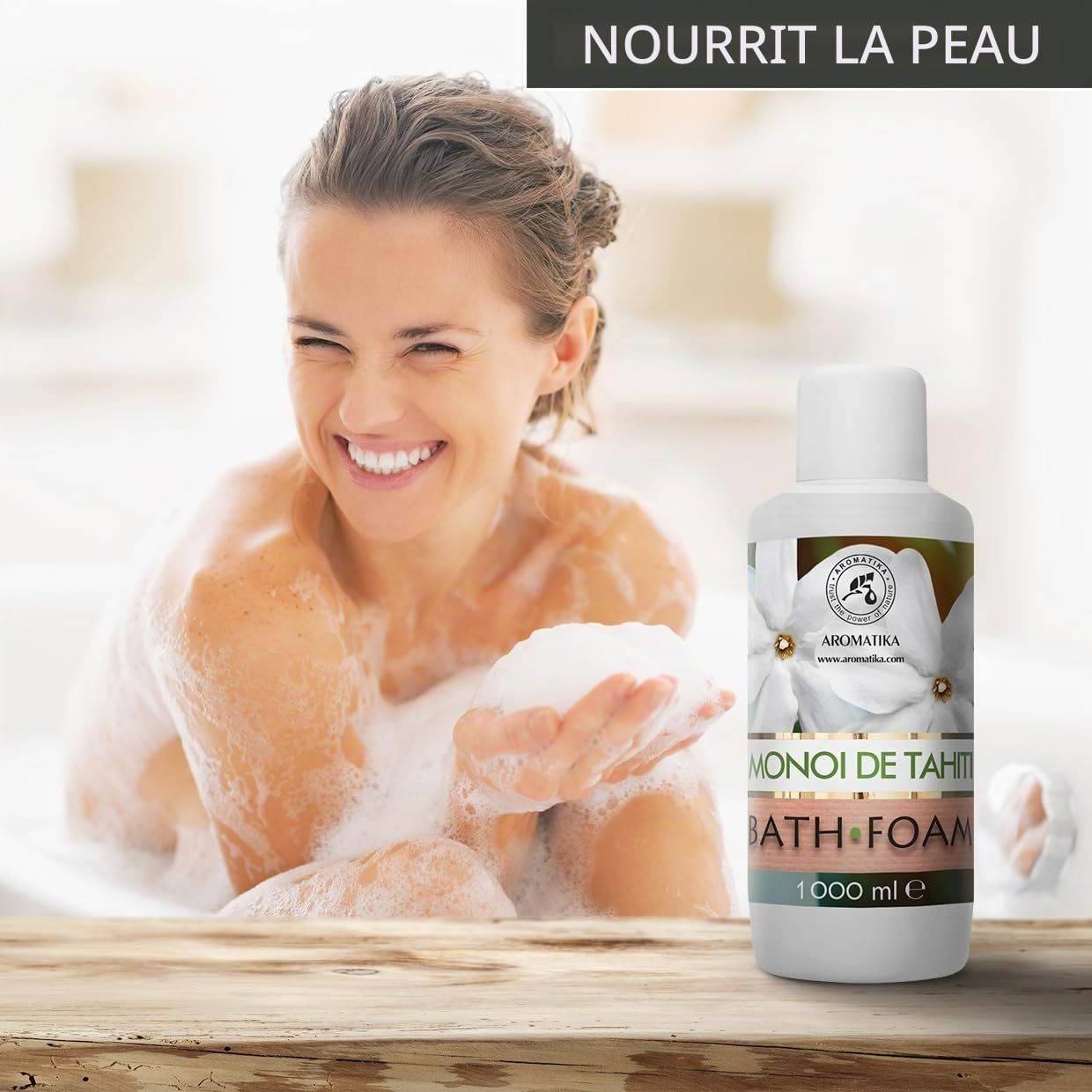 AROMATIKA Mousse de Bain Monoï de Tahiti