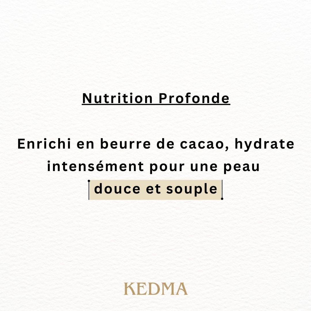 Kedma - Beurre Corporel Kiwi au Beurre de Cacao et Minéraux de la Mer Morte