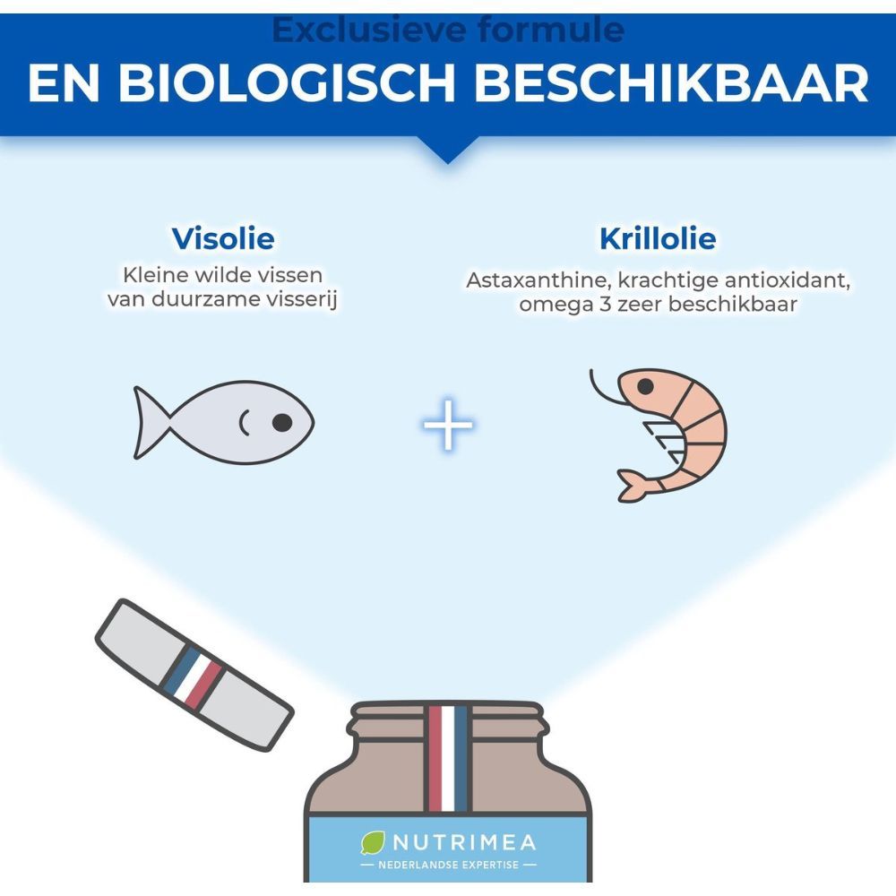 Tekst met dosering en ingrediënten. 60 capsules. Nettogewicht 39,5g.