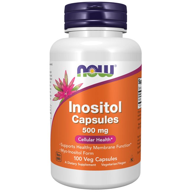 Now Foods Inositol Capsules, 500 mg, 100 Veg Capsules.