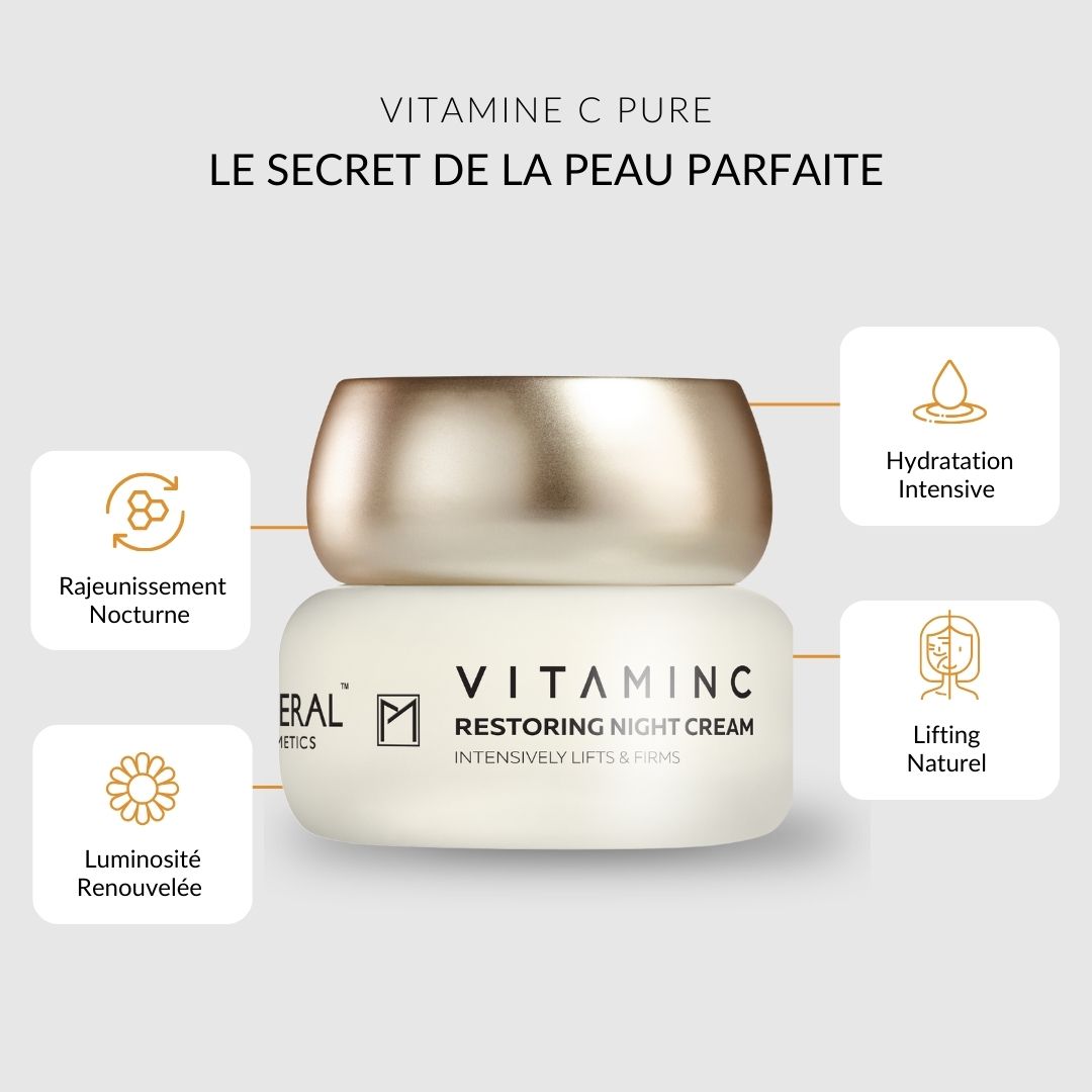 Pure Mineral - Crème Nuit Vitamine C Raffermissante