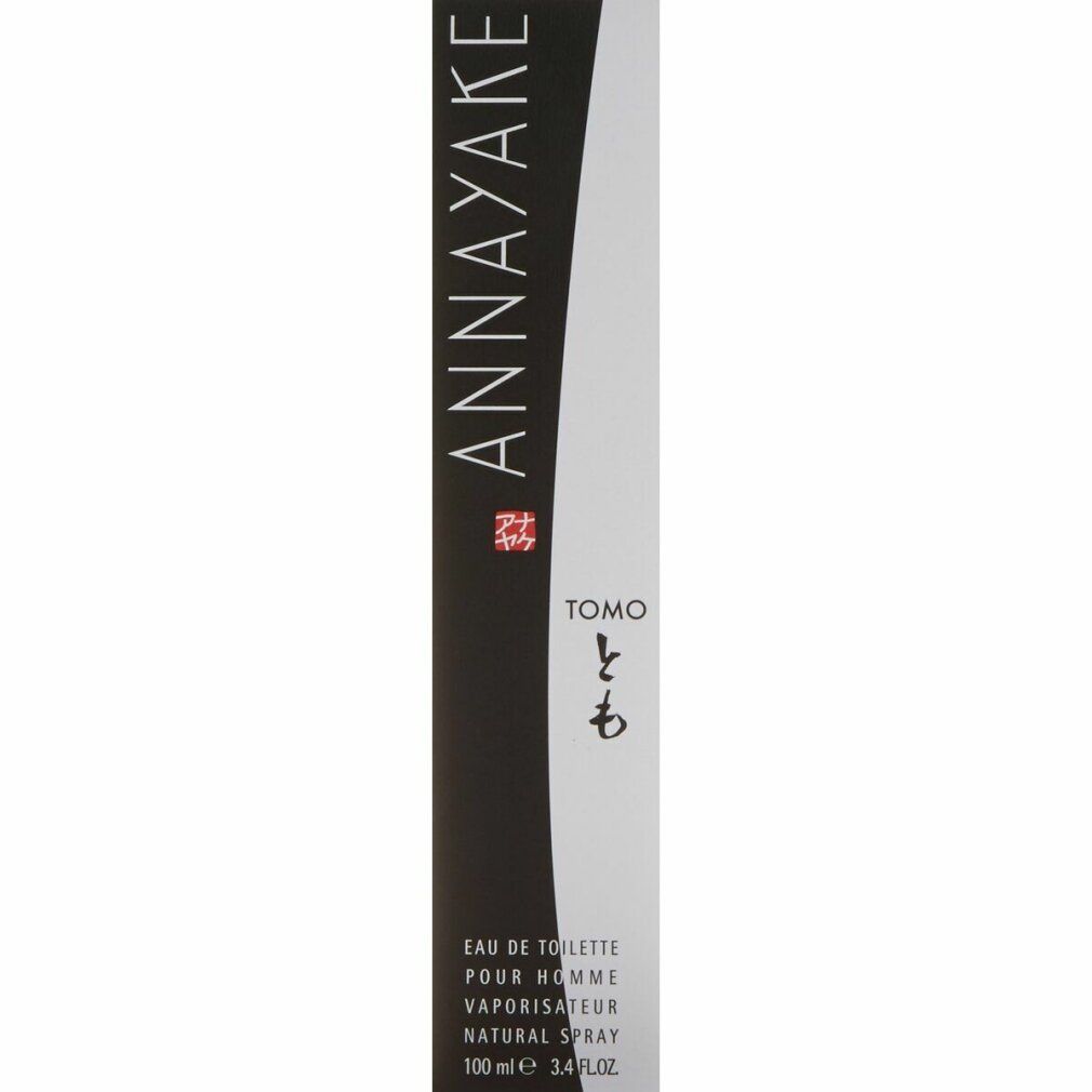 Verpakking met zwart en wit design. Opschrift ANNNAYAKE, TOMO, Japanse karakters. Eau de Toilette.