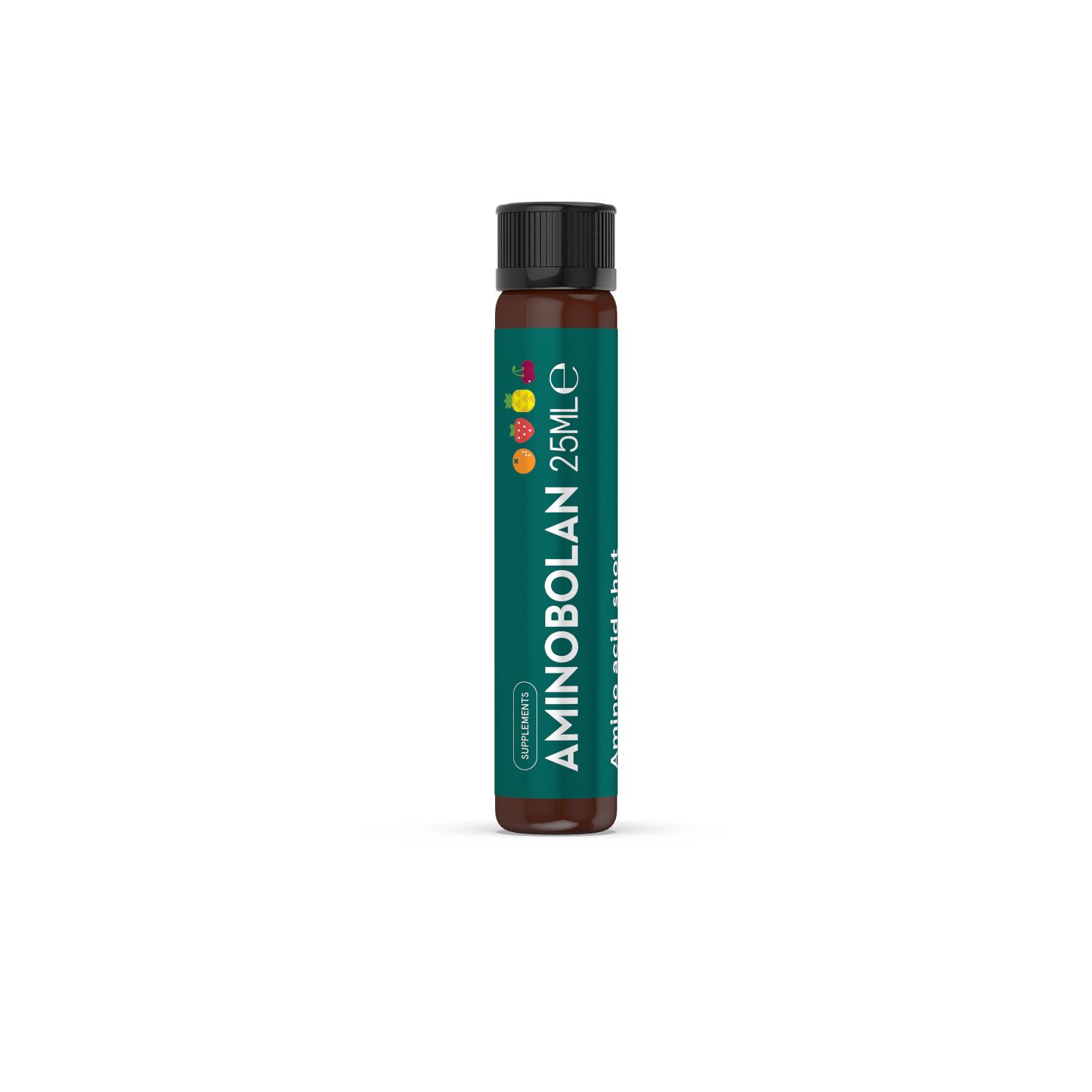 Sanas Aminobolan : Un shot individuel de 25ml d'acides aminés saveur fruit.