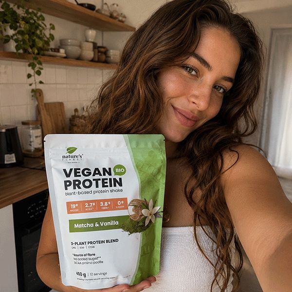 Nature's Finest Bio Vegan Protein Vanille & Matcha, poudre de protéines