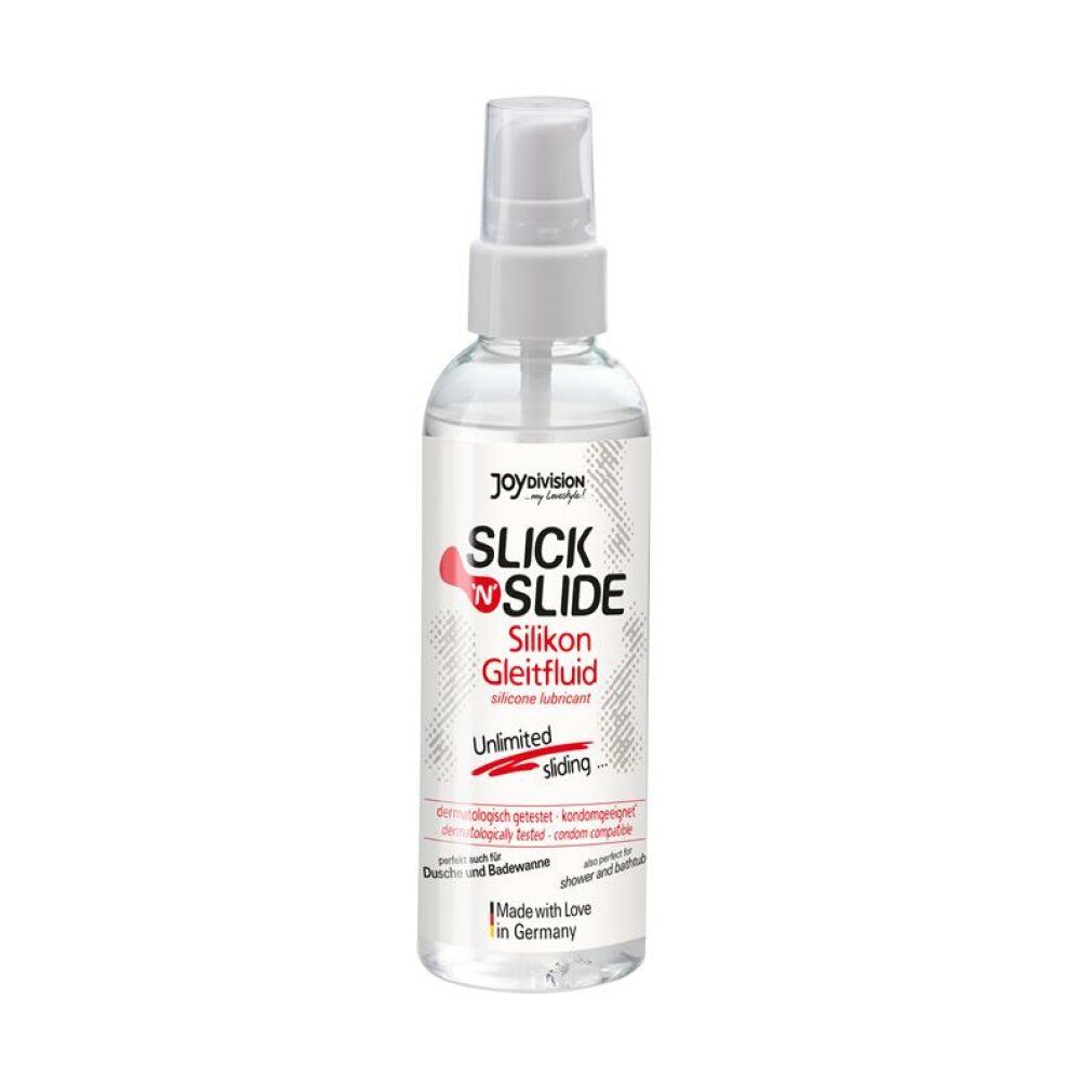 JOYDIVISION Slick'n'Slide Lubrifiant silicone dans flacon spray transparent.