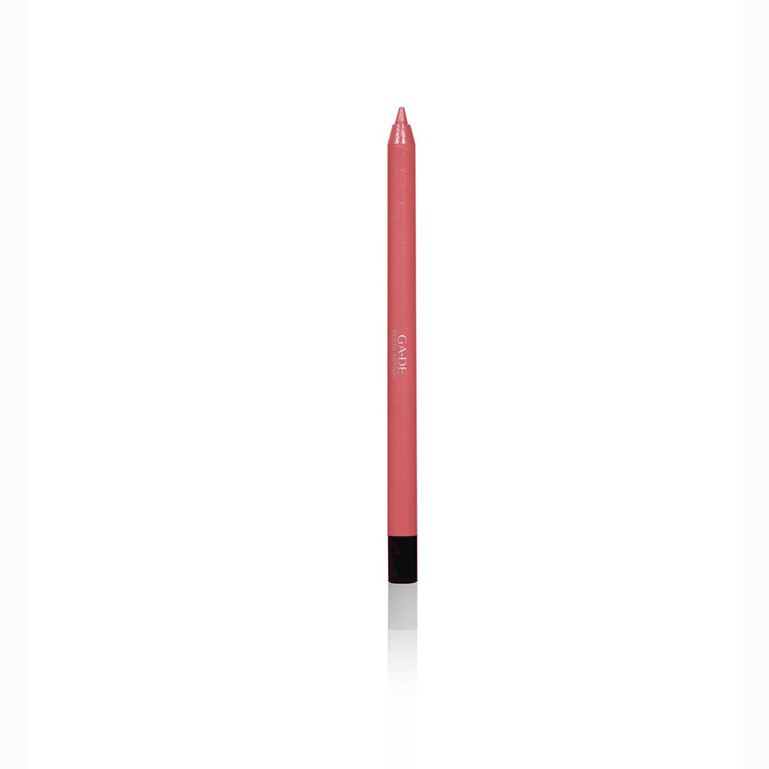 Roze lipliner potlood. Zwarte punt. Opschrift: Ga-De.