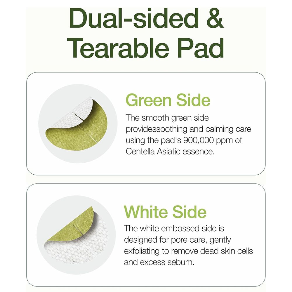 CENTELLIAN24 Madeca Real Green Pore Pad – Zuiverende toner pads met groene extracten