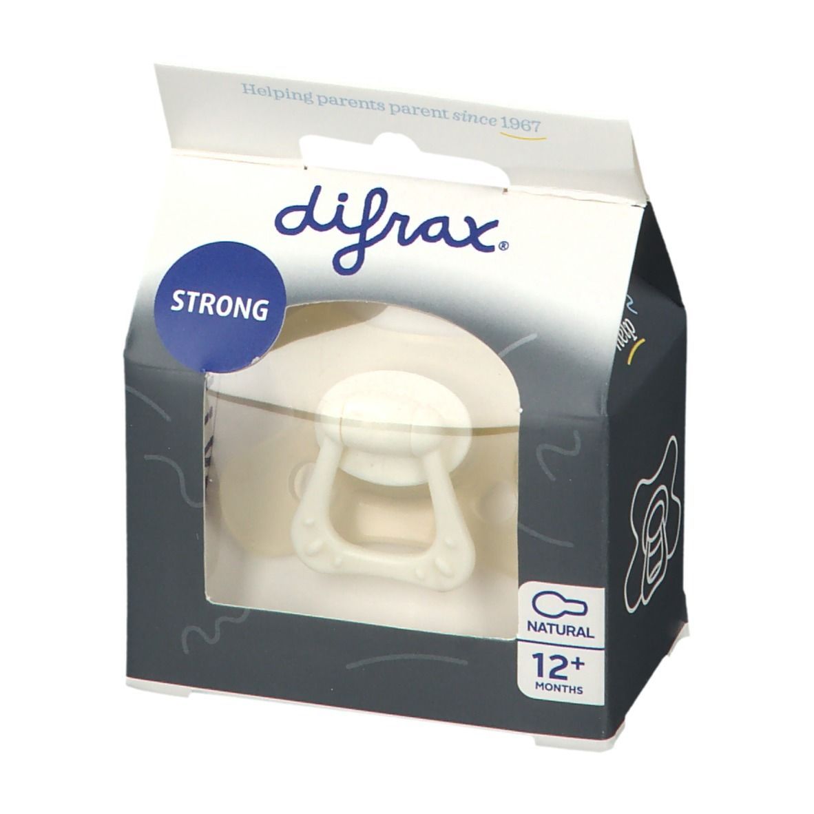 Difrax Fopspeen Natural Vanilla 12 Maanden+