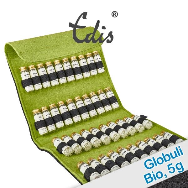Edis Set de globules de fleurs de Bach 5 g dans étui en feutre