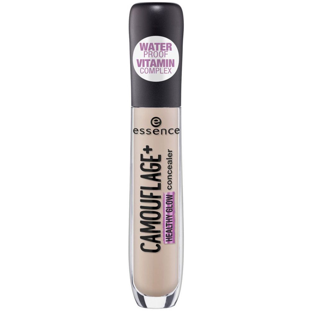 Tube de correcteur. Inscription: CAMOUFLAGE+ HEALTHY GLOW concealer. Résistant à l'eau, complexe vitaminé.