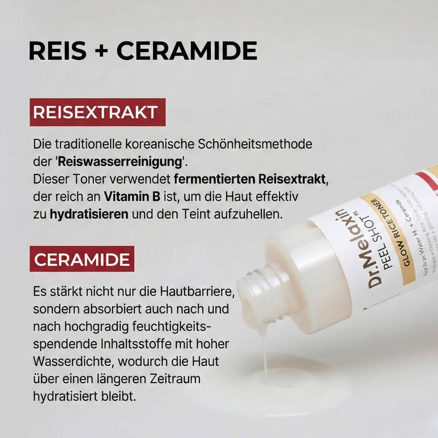 Dr. Melaxin Peel Shot Glow White Rice gezichtstoner
