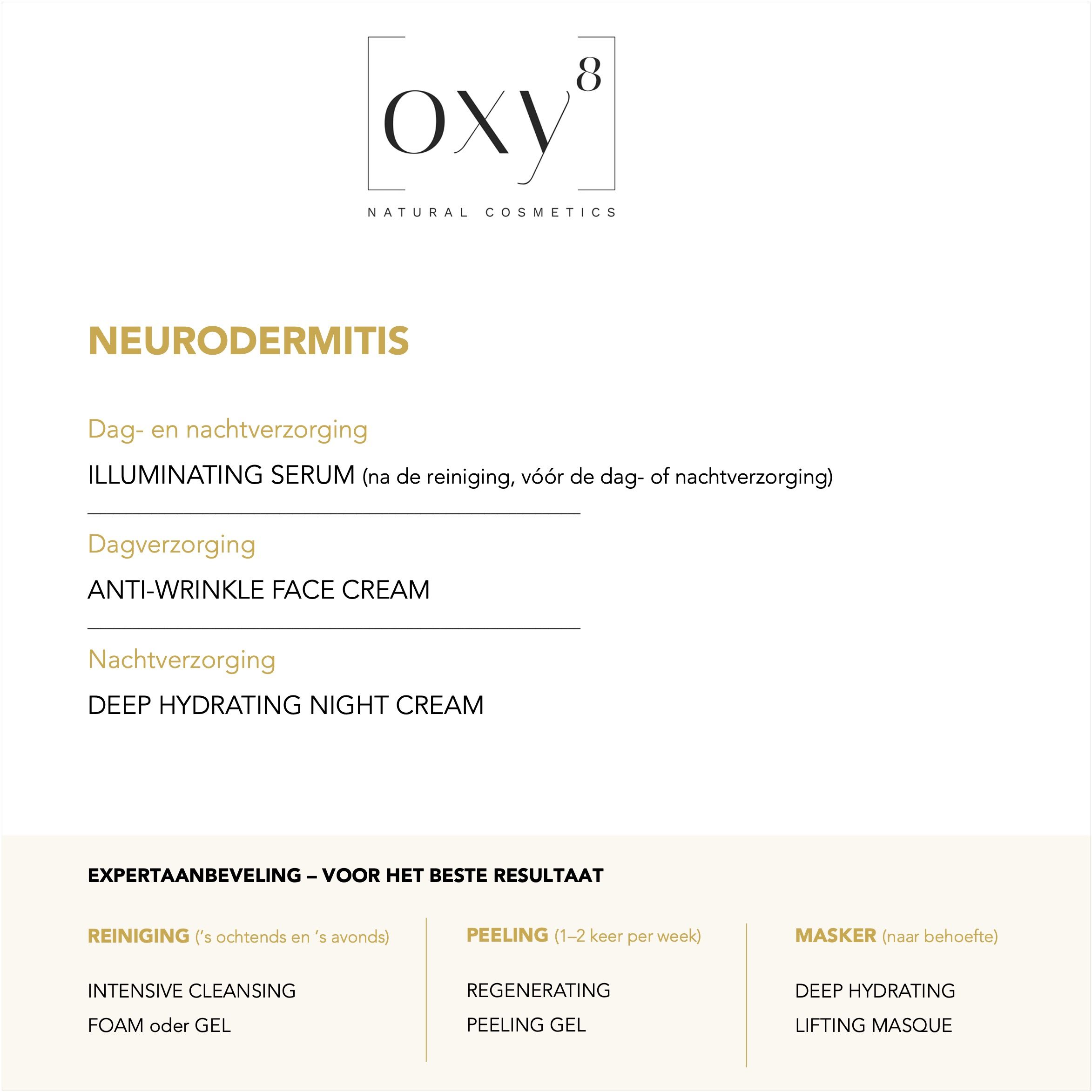 OXY8 Natuurcosmetica: Aanbeveling Neurodermitis.