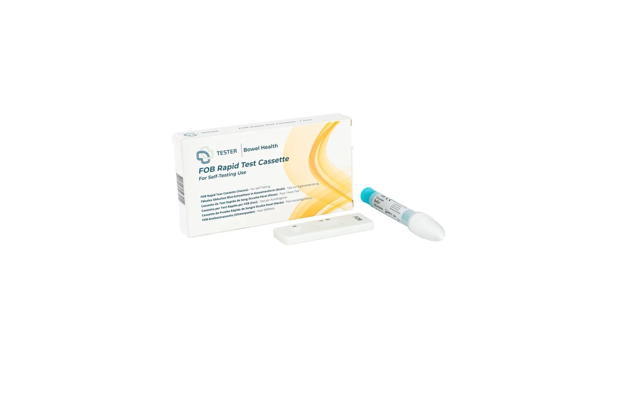 FOB Rapid Test Cassette en monsterbuis voor fecale test.