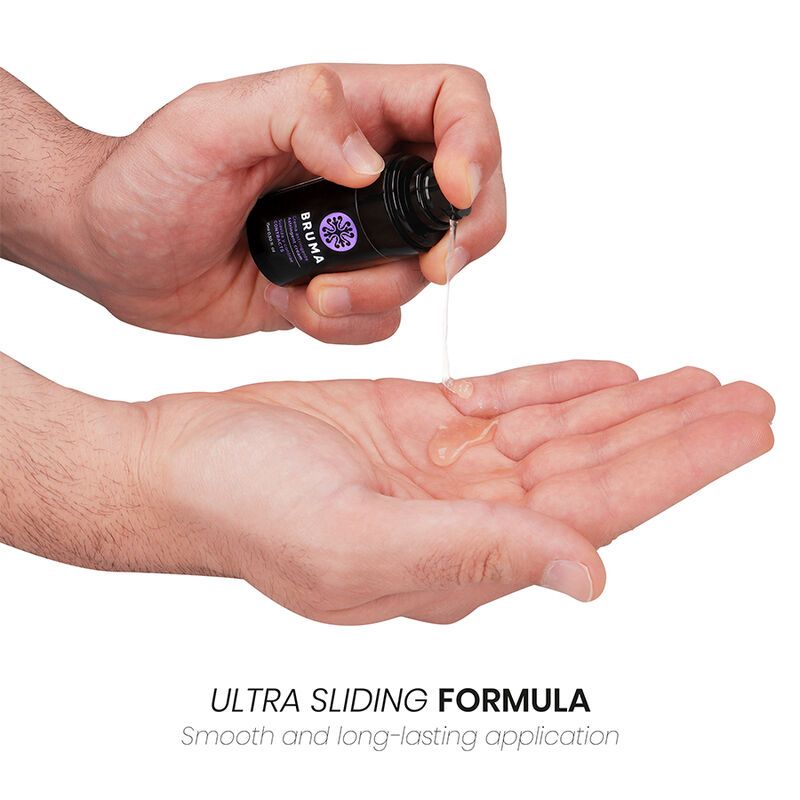 Bruma Intieme Crème gedoseerd in de handpalm. Ultra Glijdende Formule.