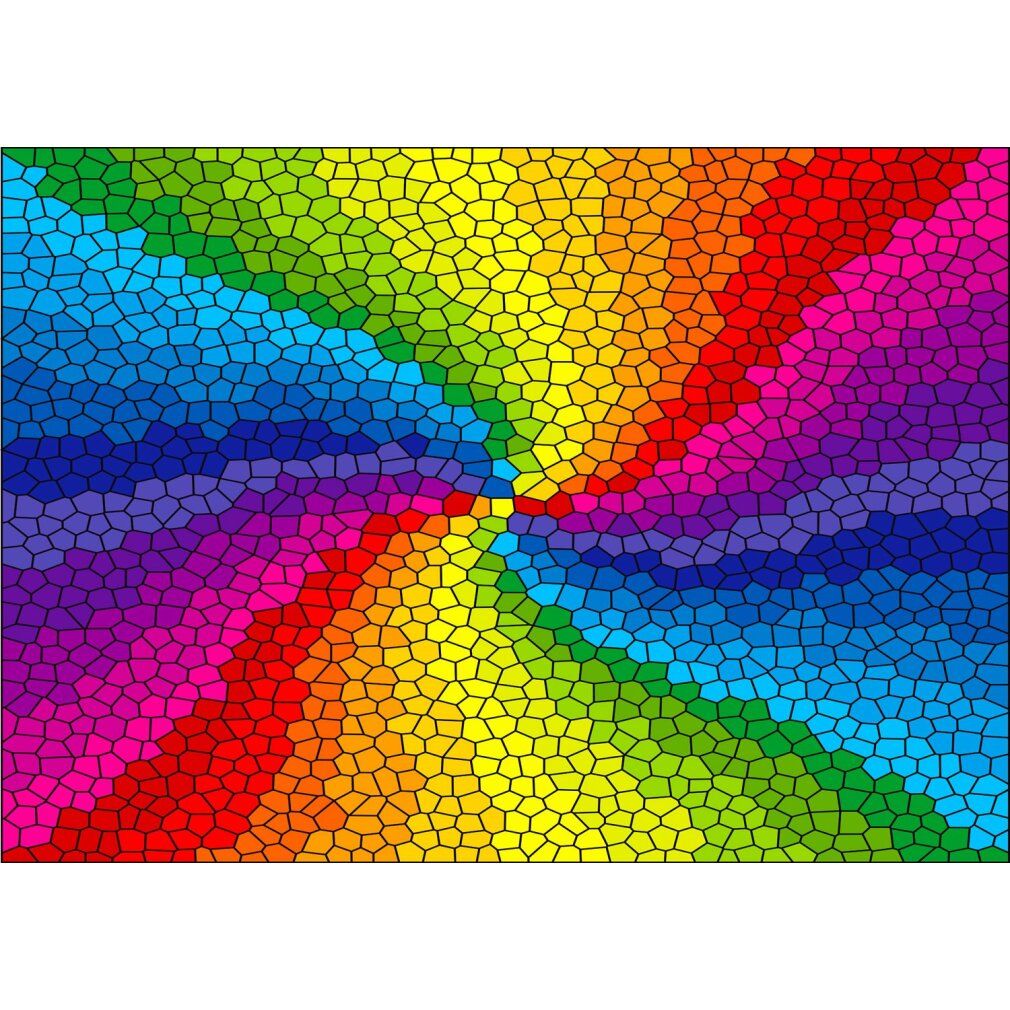 enjoy Puzzle explosion arc-en-ciel en vitrail 1000 pièces