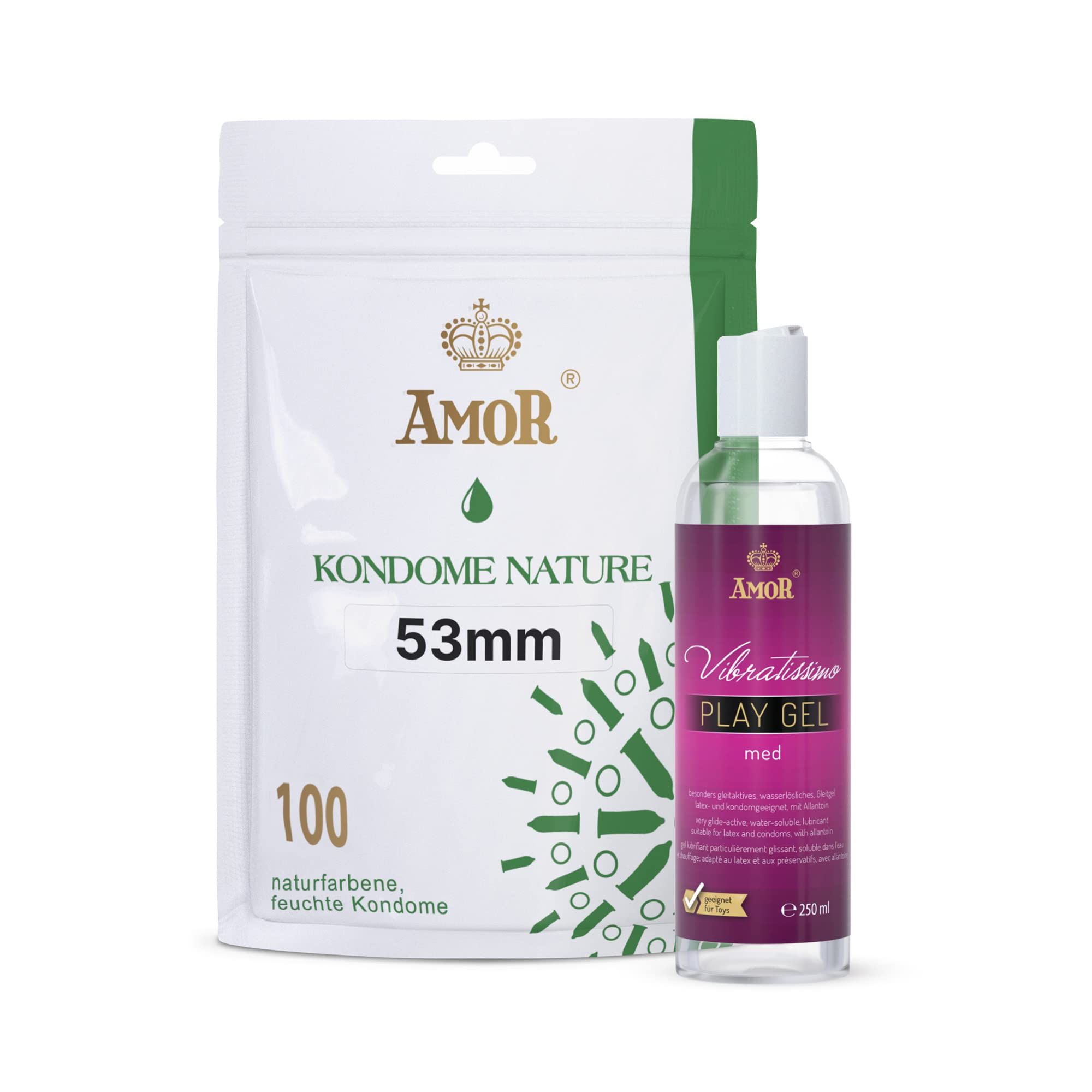 AMOR Nature Condooms + PlayGel Natural Set