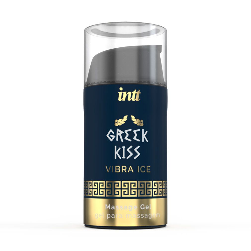 Flacon du gel de massage INTT Greek Kiss Vibra Ice.