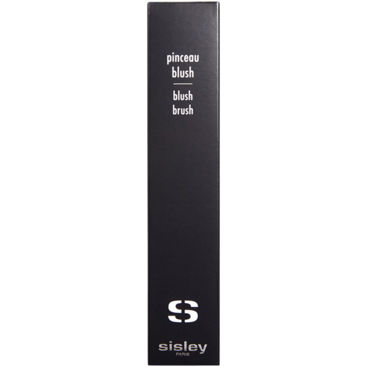 Boîte noire avec logo Sisley et inscription "pinceau blush brush".