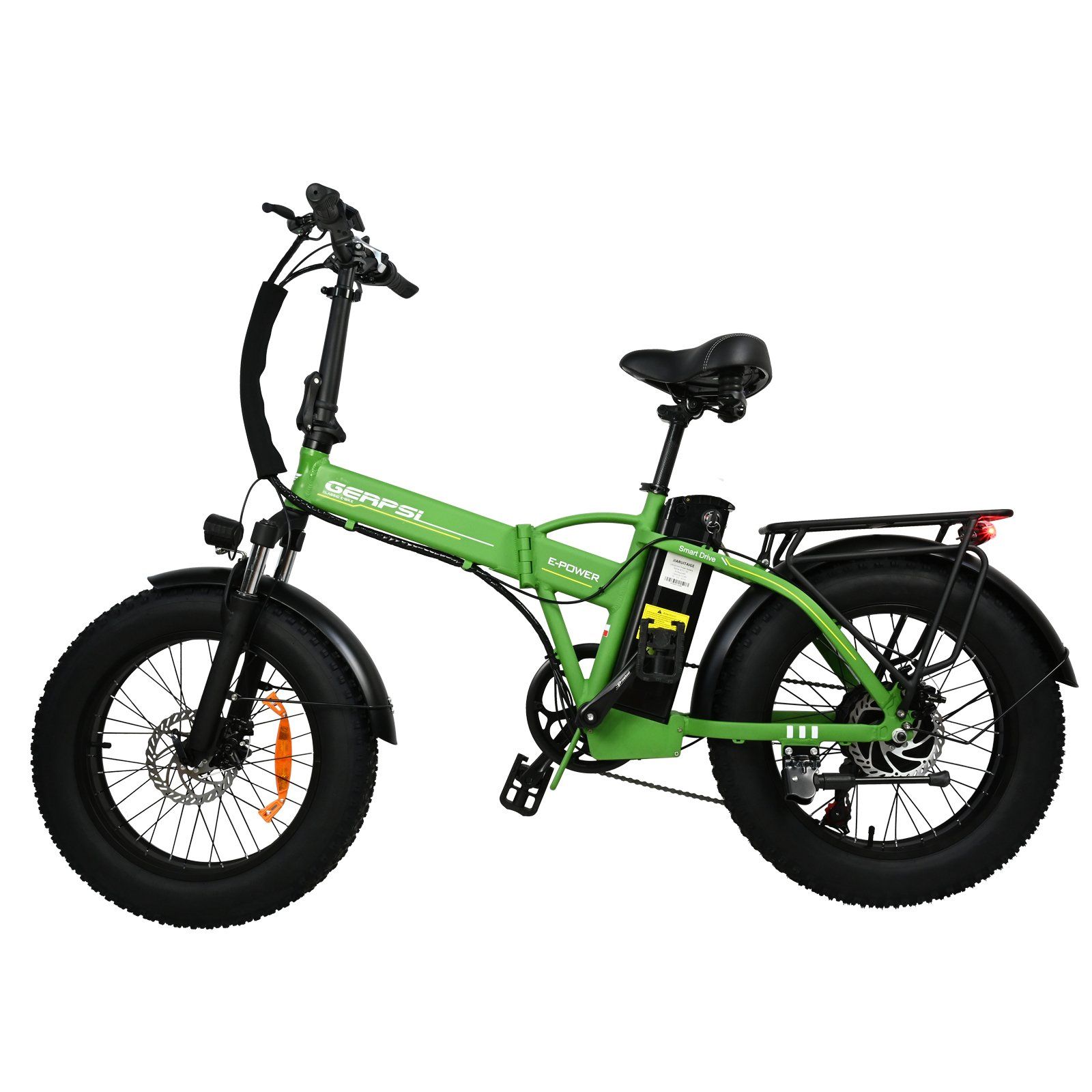 BAOLUJIE DZ2002 Vélo électrique à gros pneus pour adultes, batterie amovible 48 V 16 Ah
