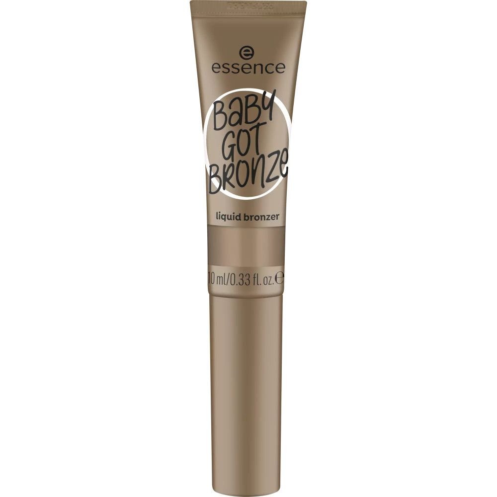Vloeibare bronzer in een tube. Opschrift: Baby Got Bronze. Merk: Essence. Volume: 10 ml/0.33 fl. oz.