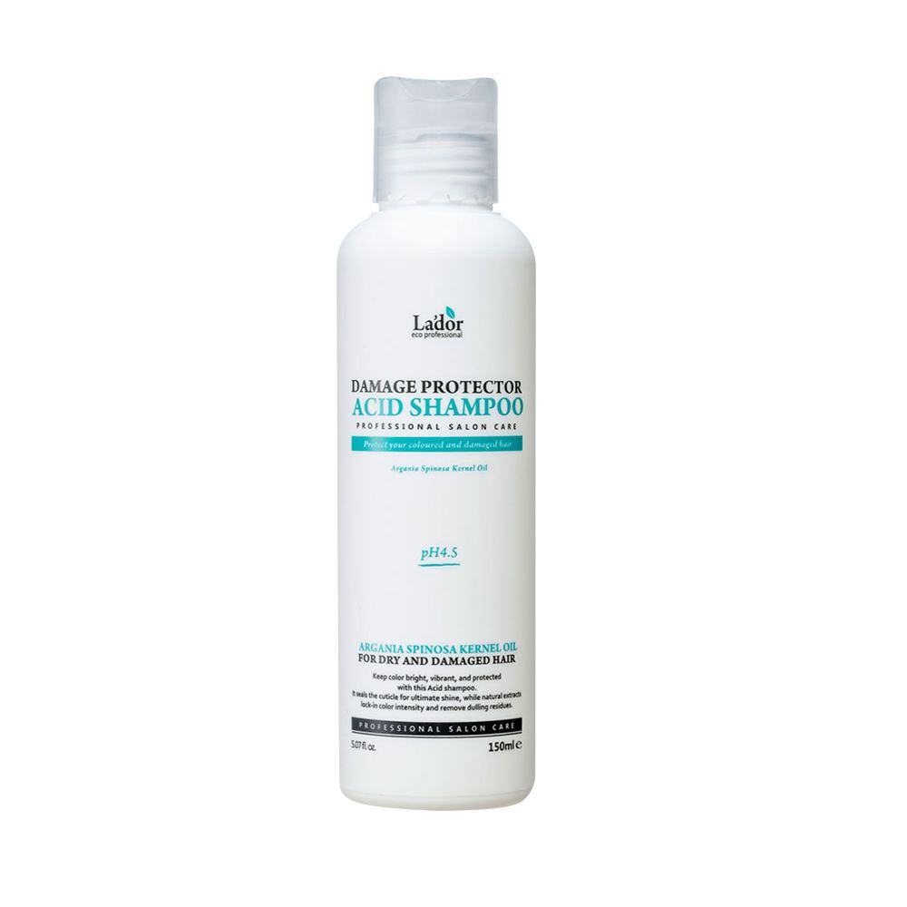 Bouteille Lador Damage Protector Acid Shampoo, 150ml, avec pH 4.5.