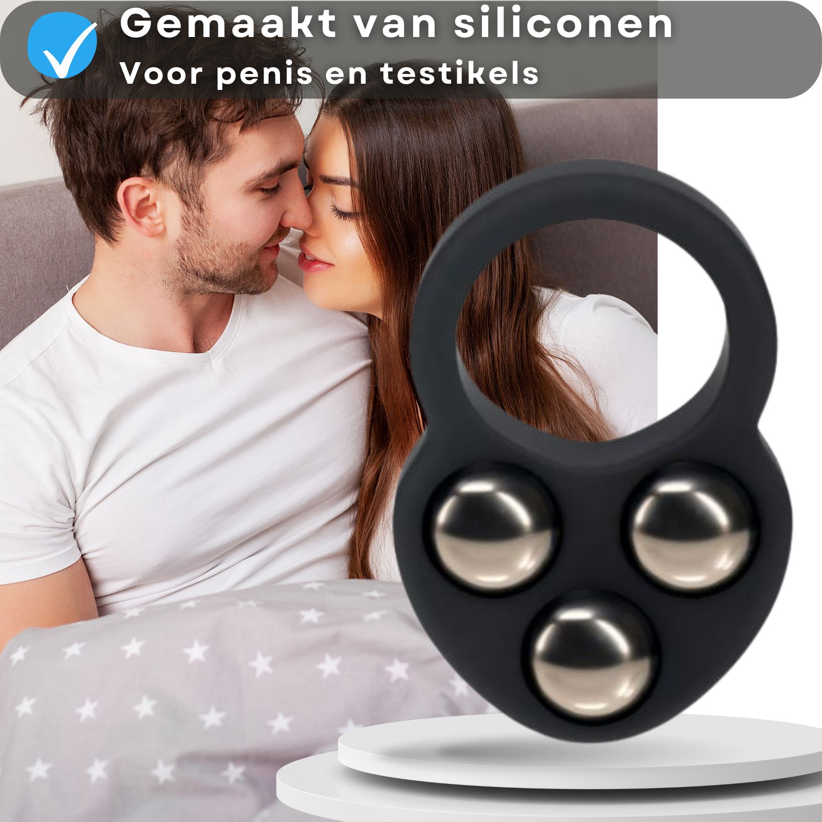 Lovelyness - Cockring met gewicht - Heavy - L